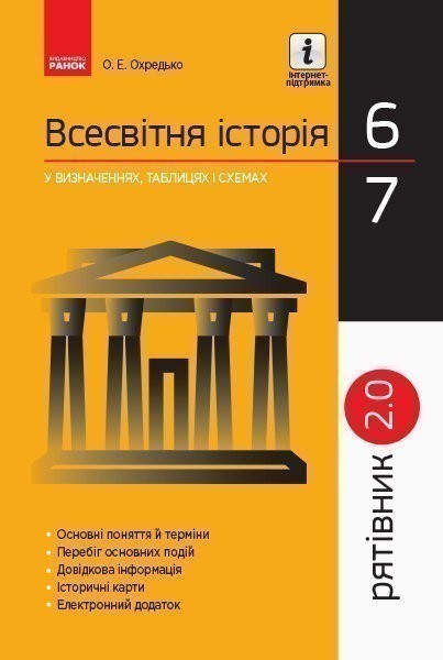 Всесвітня історія. 6-7 класи. Рятівник. 2.0