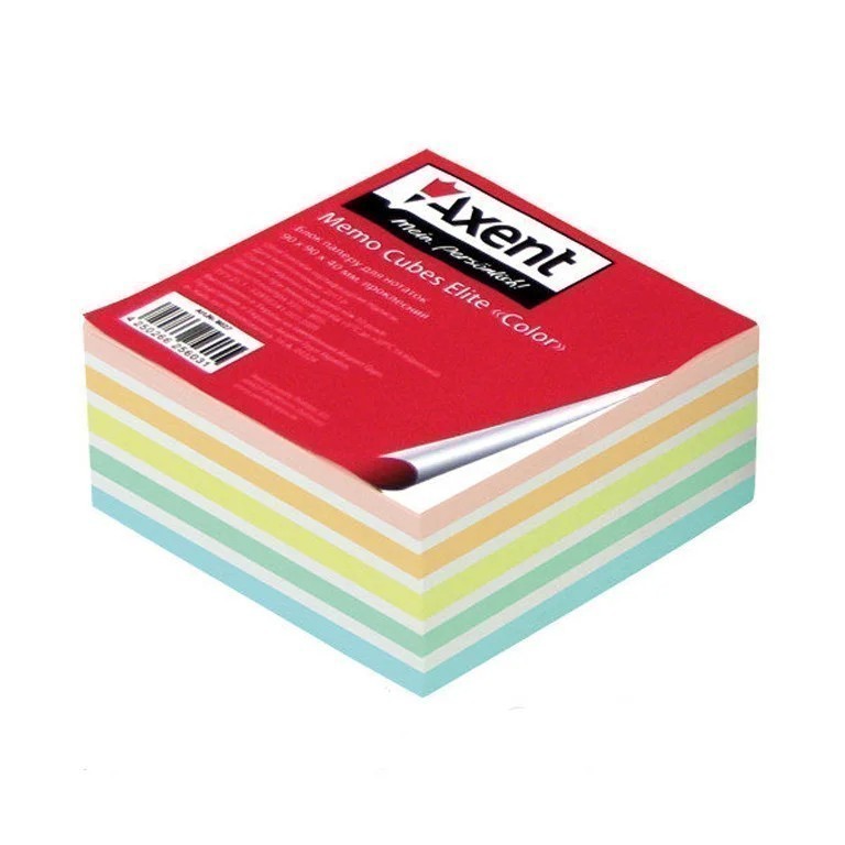 Папір для нотаток Elite Color 90х90х40мм, прок 8027-A