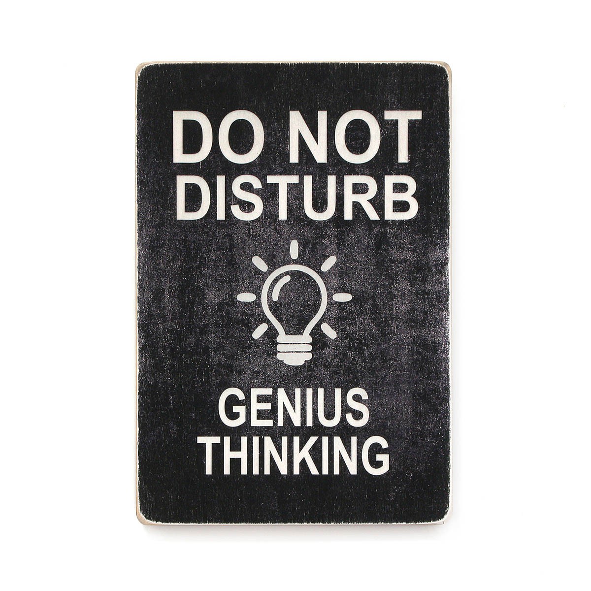 Постер "Do not disturb. Genius thinking. Black background"