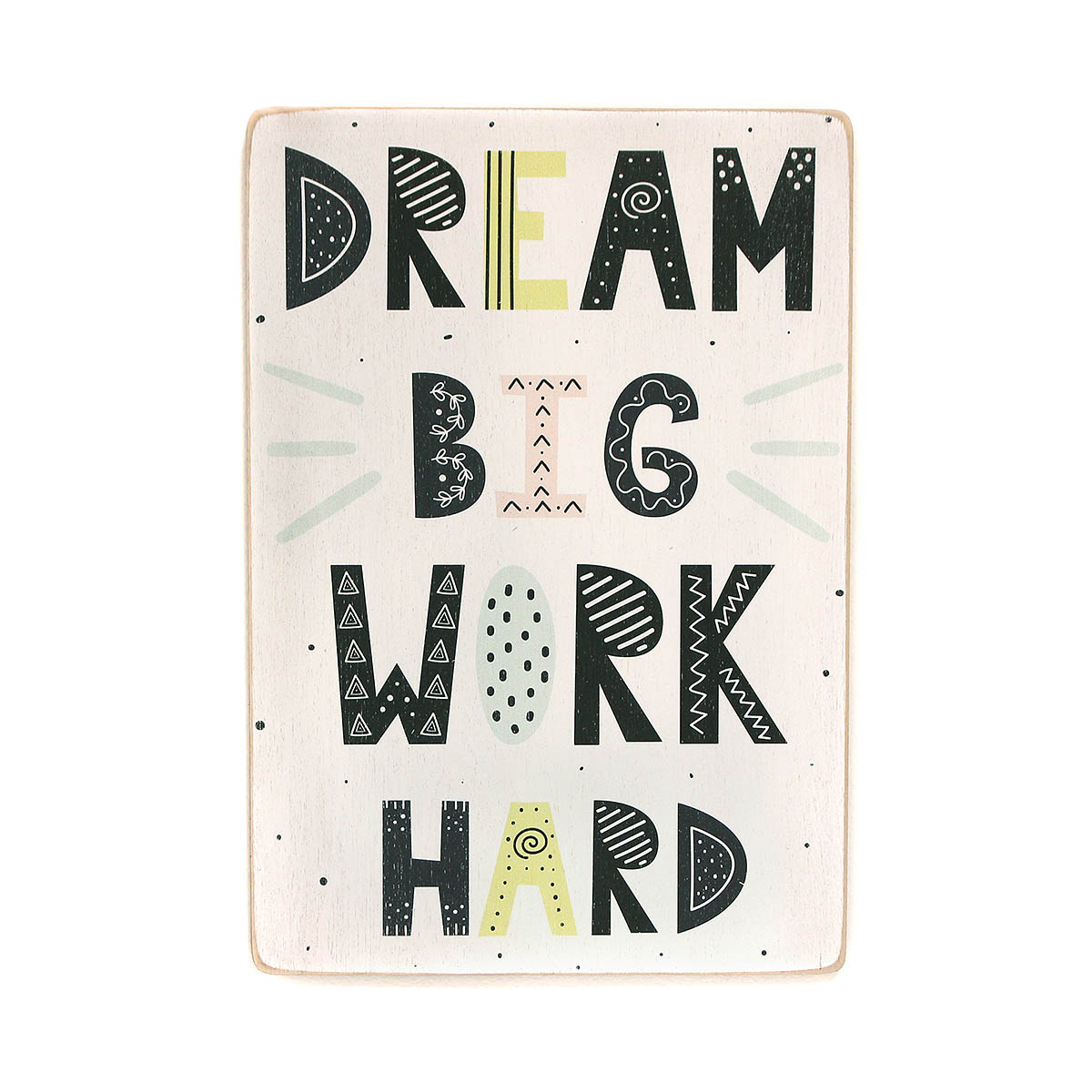 Постер 'Dream big work hard'