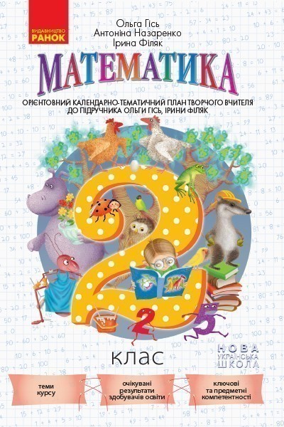 Обкладинка видання Математика. Календарно-тематичний план творчого вчителя. 2 клас