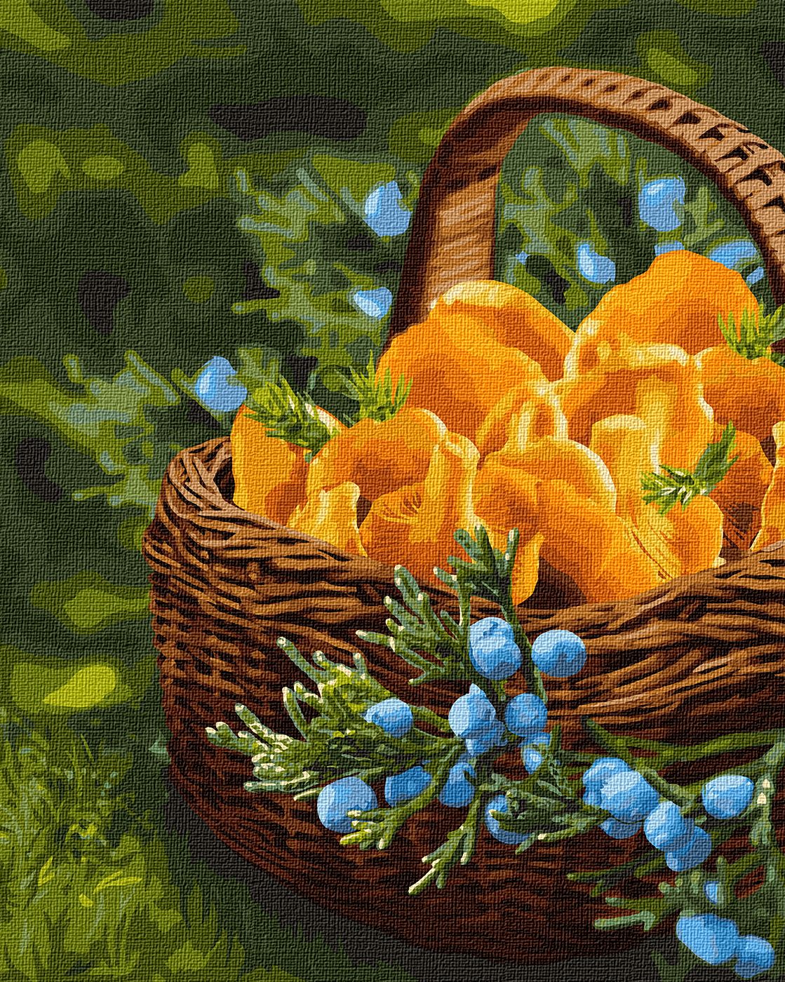 Набір для розпису по номерах. "Сонце у кошику" 40*50