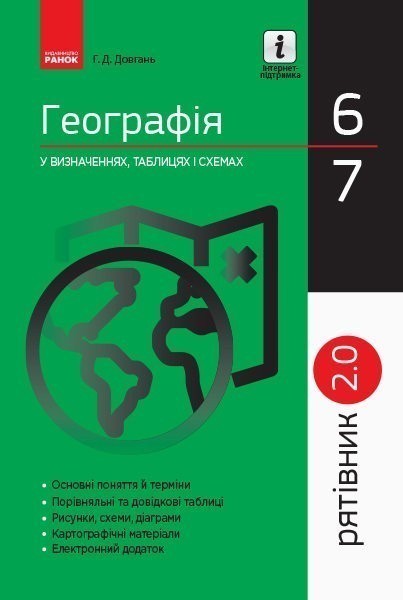 Обкладинка ГЕОГРФІЯ. 6-7 класи. Рятівник. 2.0