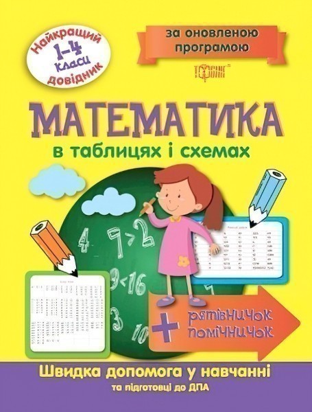 Найкращий довідник в таблицях Математика 1-4 кл за...