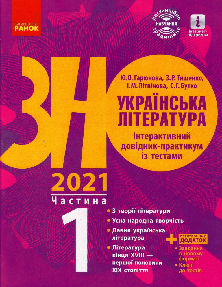 Підготовка до ЗНО. Українська література. Довідник...