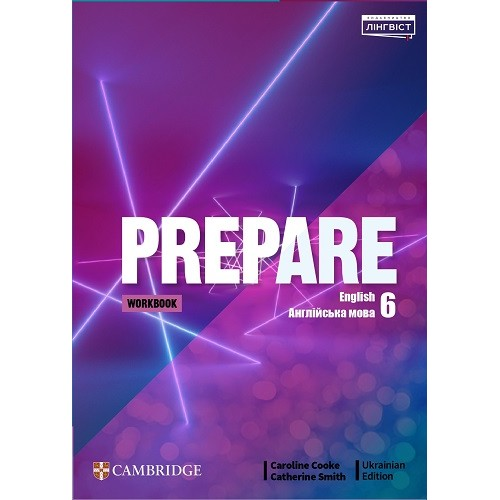 Обкладинка Зошит з англійської мови Prepare for Ukraine НУШ 6 Workbook