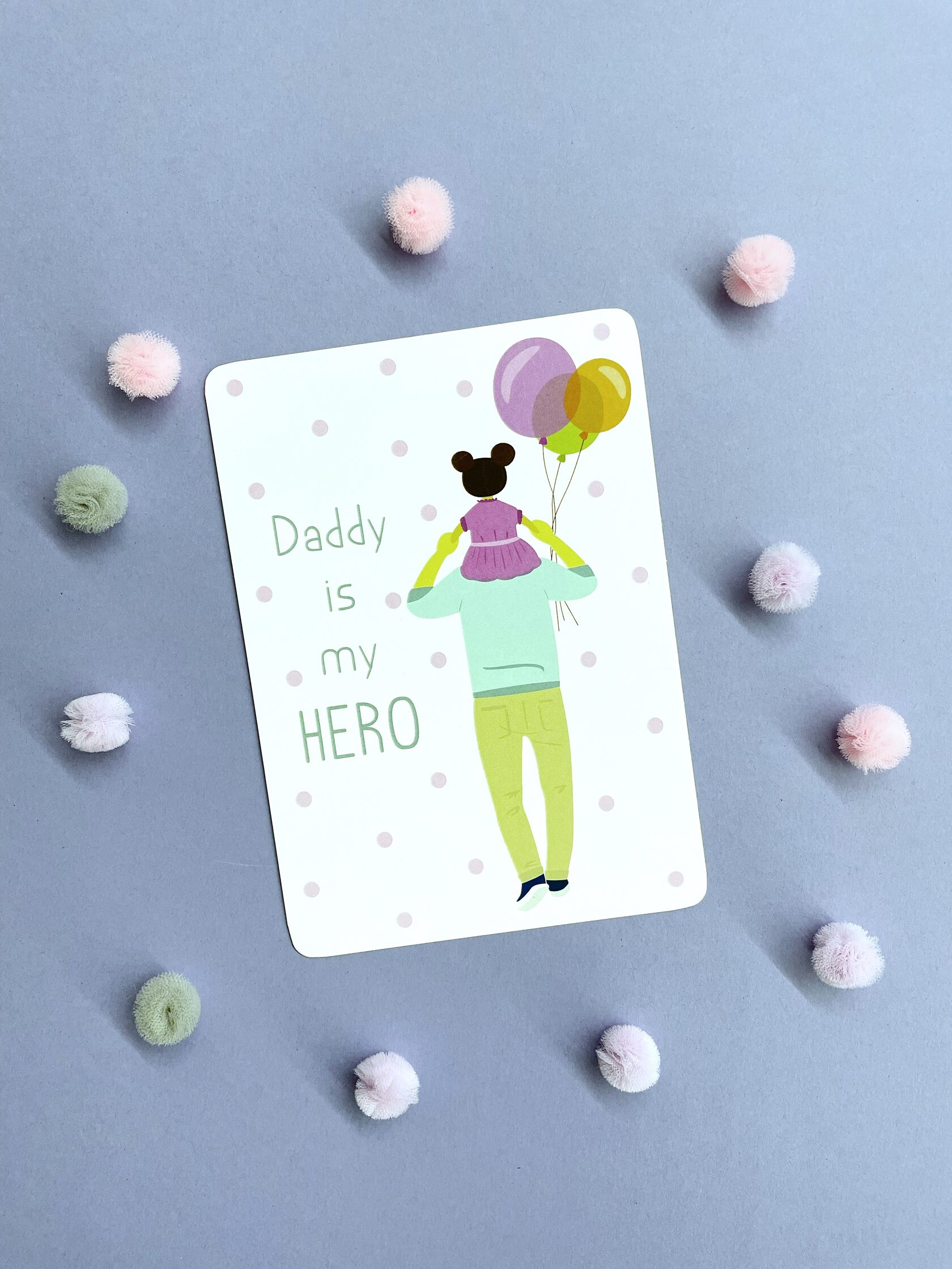 Листівка класична Daddy