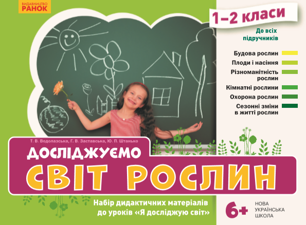 Досліджуємо світ рослин. Набір дидактичних матеріалів....