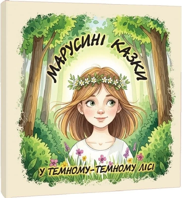 Обкладинка Марусині казки. У темному-темному лісі