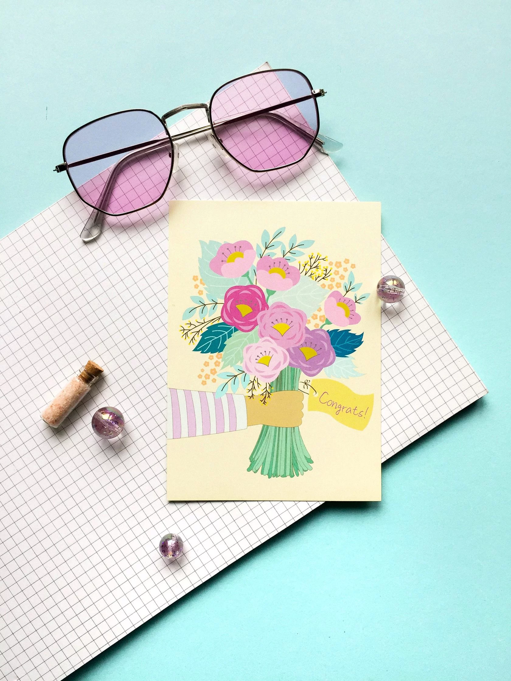 Листівка класична Flowers