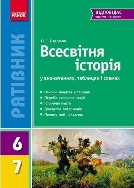 Всесвітня історія у визнач., таблицях і схемах. 6-7...
