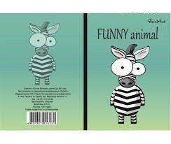 Блокнот В 6, 80 л. цв. кл.с рис. Funny green ассорт