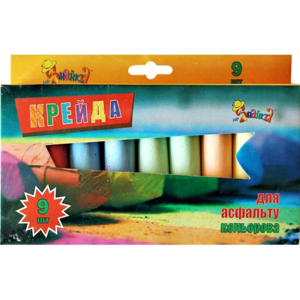 Мел цв. 9 шт. Jumbo "Незнайка"