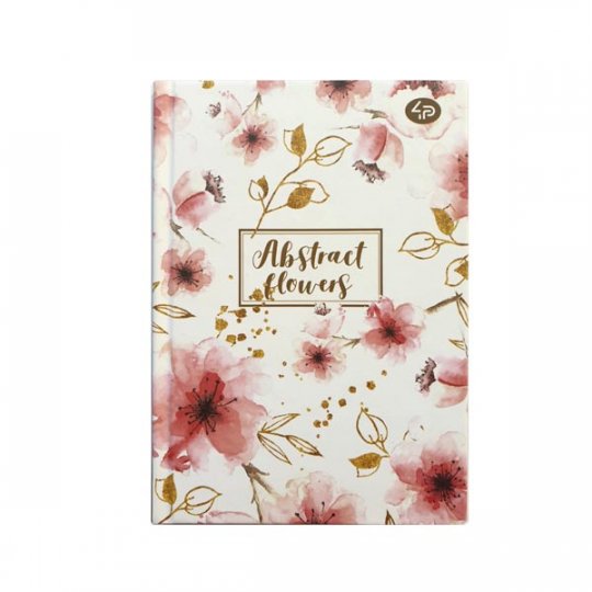 Блокнот TM Profiplan "Abstract flowers" white, A6