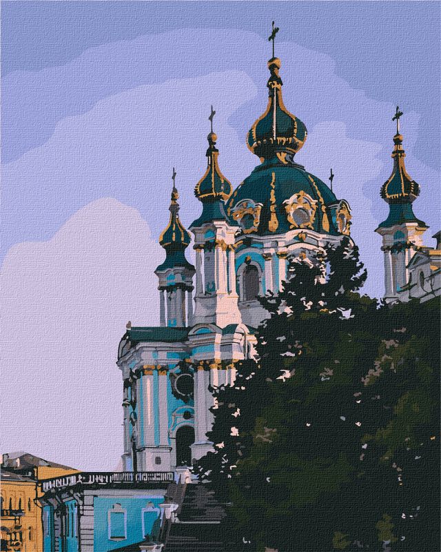 Набір для розпису по номерах. "Частинка Києва" 40х50см