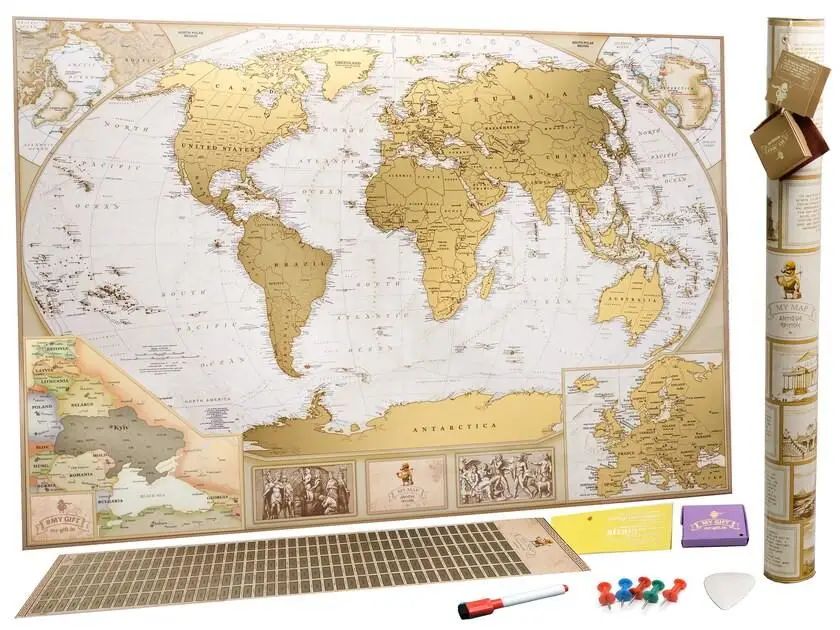 Скретч карта My Map Antique edition (eng+ua+eu)