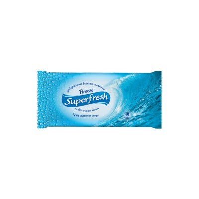 Волога серветка Superfresh Breeze 15 шт