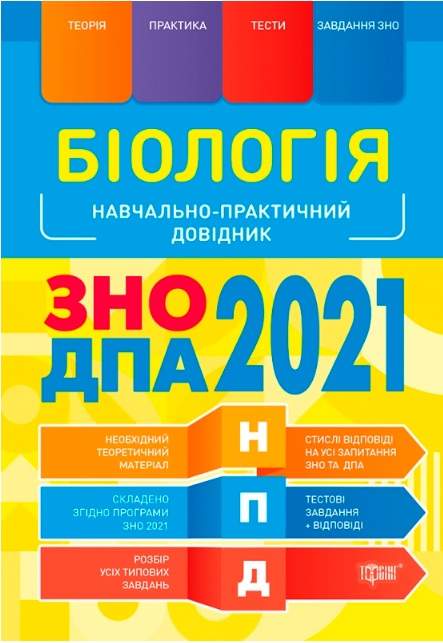 НПД Біологія ЗНО,ДПА 2021