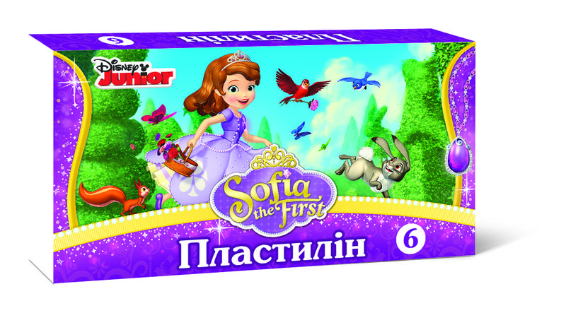 Пластилін Прінцеса Софія 6 кольорів