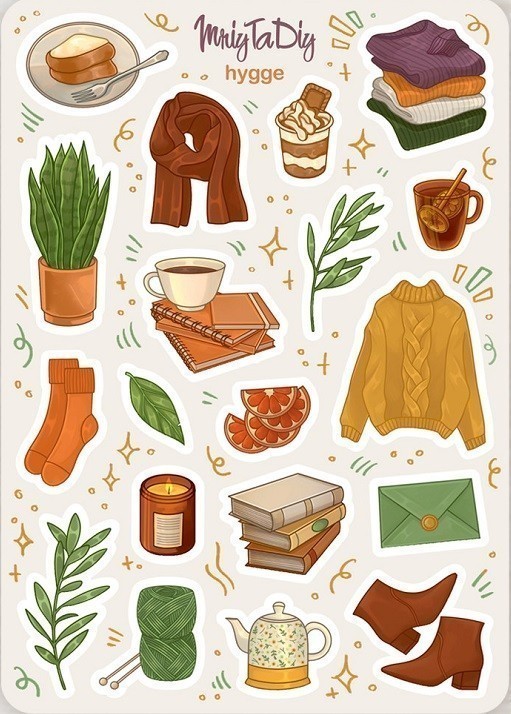 Стікер лист з наклейками "HUGGE"