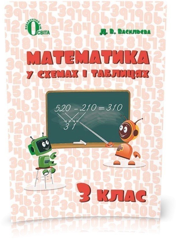Обкладинка Математика в схемах і таблицях 3 клас