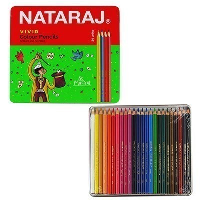 Карандаши цв. 24 цв. Nataraj Vivid Premium в метал...