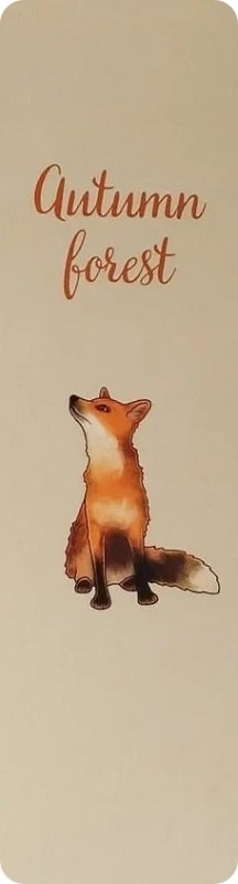 Закладка двухстор. для книги "Autumn Forest"