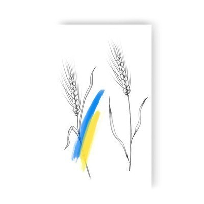 Тату набір "Українські колоски"