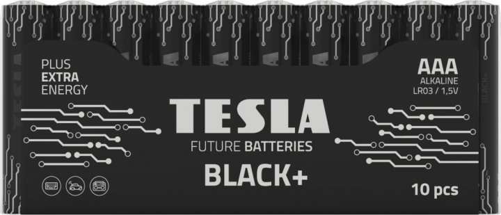 Батарейки Tesla AAA BLACK+ 10 MULTIPACK (LR03 / SHRINK)...