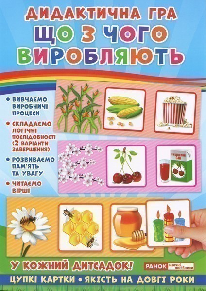 Дидактична гра.Що з чого виробляють?
