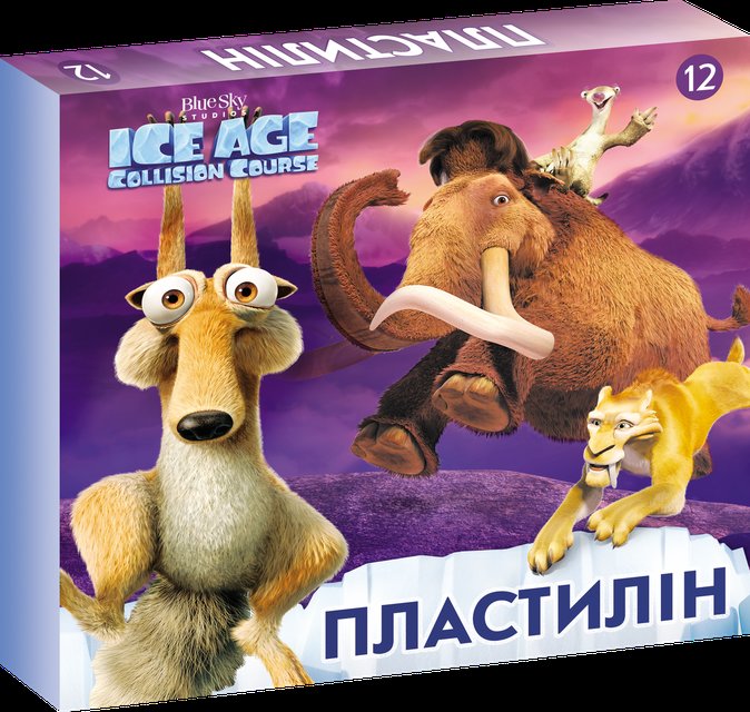 Пластилін Серія Ice Age 12 кольорів