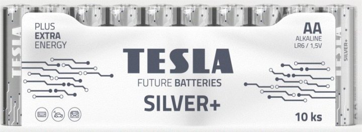 Батарейка TESLA BATTERIES AA SILVER+10 MULTIPACK( LR06/SHRINK...