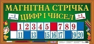 Обкладинка Магнітна стрічка цифр і чисел